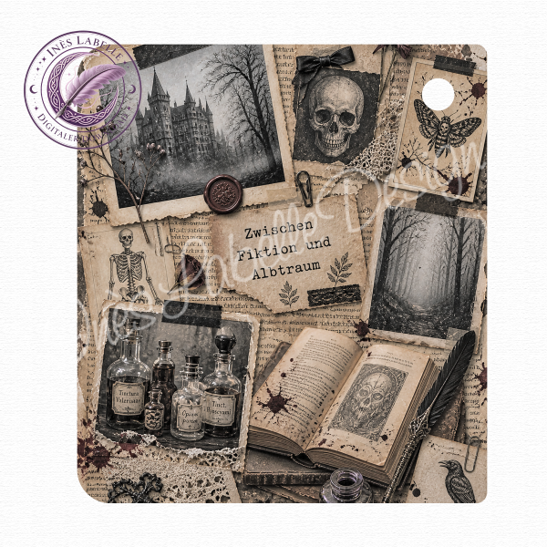 Kobo Libra Colour Inlay | "Dark Night" | Digitaler Download | Printable Insert for Clear Case