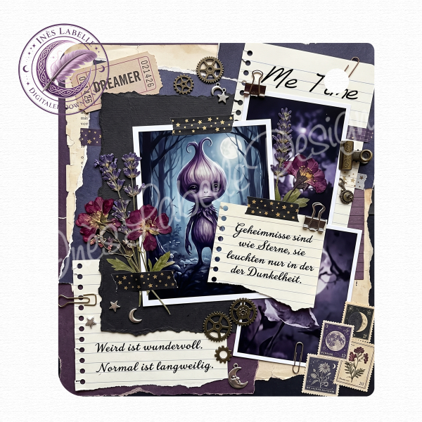 Kobo Libra Colour Inlay | "Weird" | Digitaler Download | Printable Insert for Clear Case