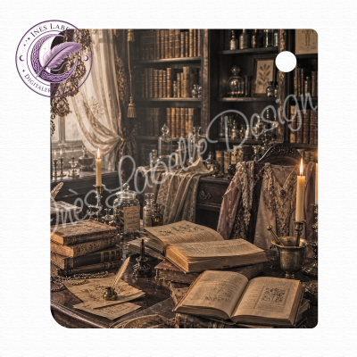 Kobo Libra Colour Inlay | "Bibliothek" | Digitaler Download | Printable Insert for Clear Case