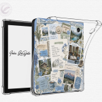 Kobo Libra Colour Inlay | "Bergurlaub blau" | Digitaler Download | Printable Insert for Clear Case