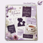 Kobo Libra Colour Inlay | "Muttertag lila" | Digitaler Download | Printable Insert for Clear Case