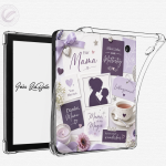Kobo Libra Colour Inlay | "Muttertag lila" | Digitaler Download | Printable Insert for Clear Case